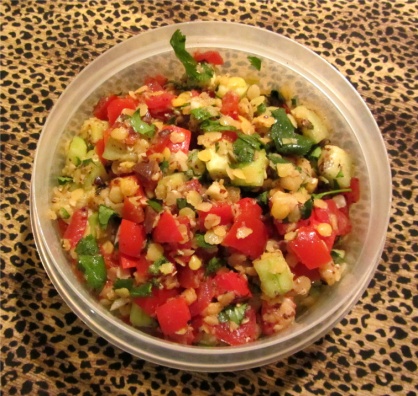 Fattoush-Inspired Lentil Salad
